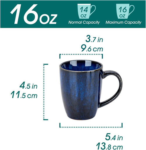 Ceramic Coffee Mug Set of 6
