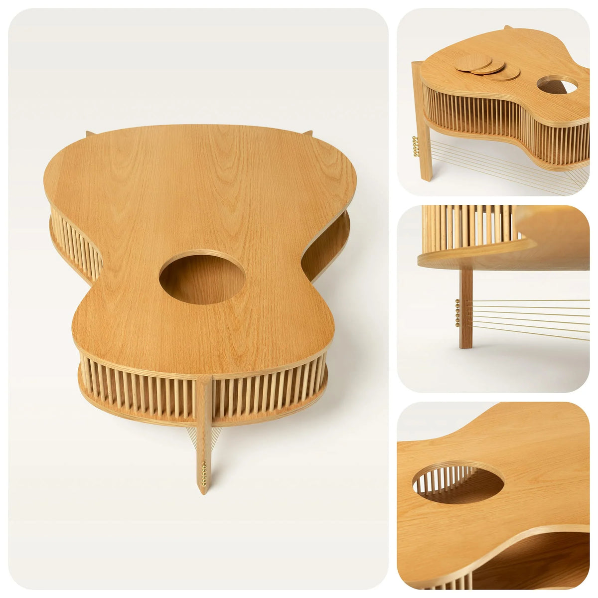 Sculptural Guitar Table